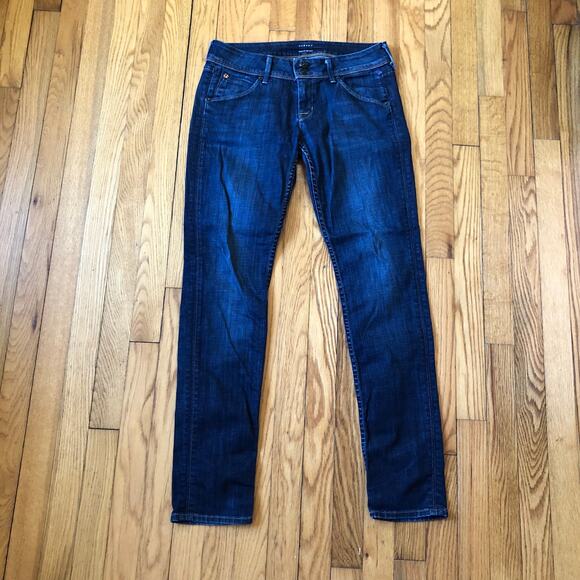 Hudson EUC Women's Dark Wash Straight Leg Jeans Size 28 - Picture 2 of 10